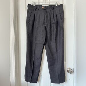 Versace Classic V2 Wool Gray Pleated Trousers IT52 US36